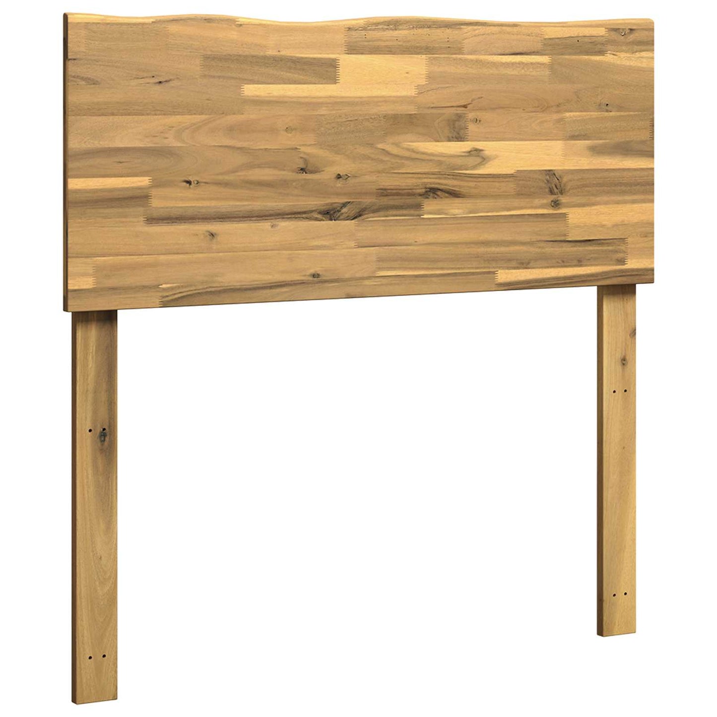 vidaXL Live Edge Headboard ROSTOCK White 75 cm Solid Acacia Wood