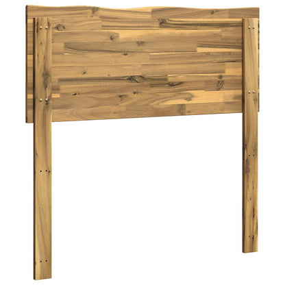 vidaXL Live Edge Headboard ROSTOCK White 75 cm Solid Acacia Wood