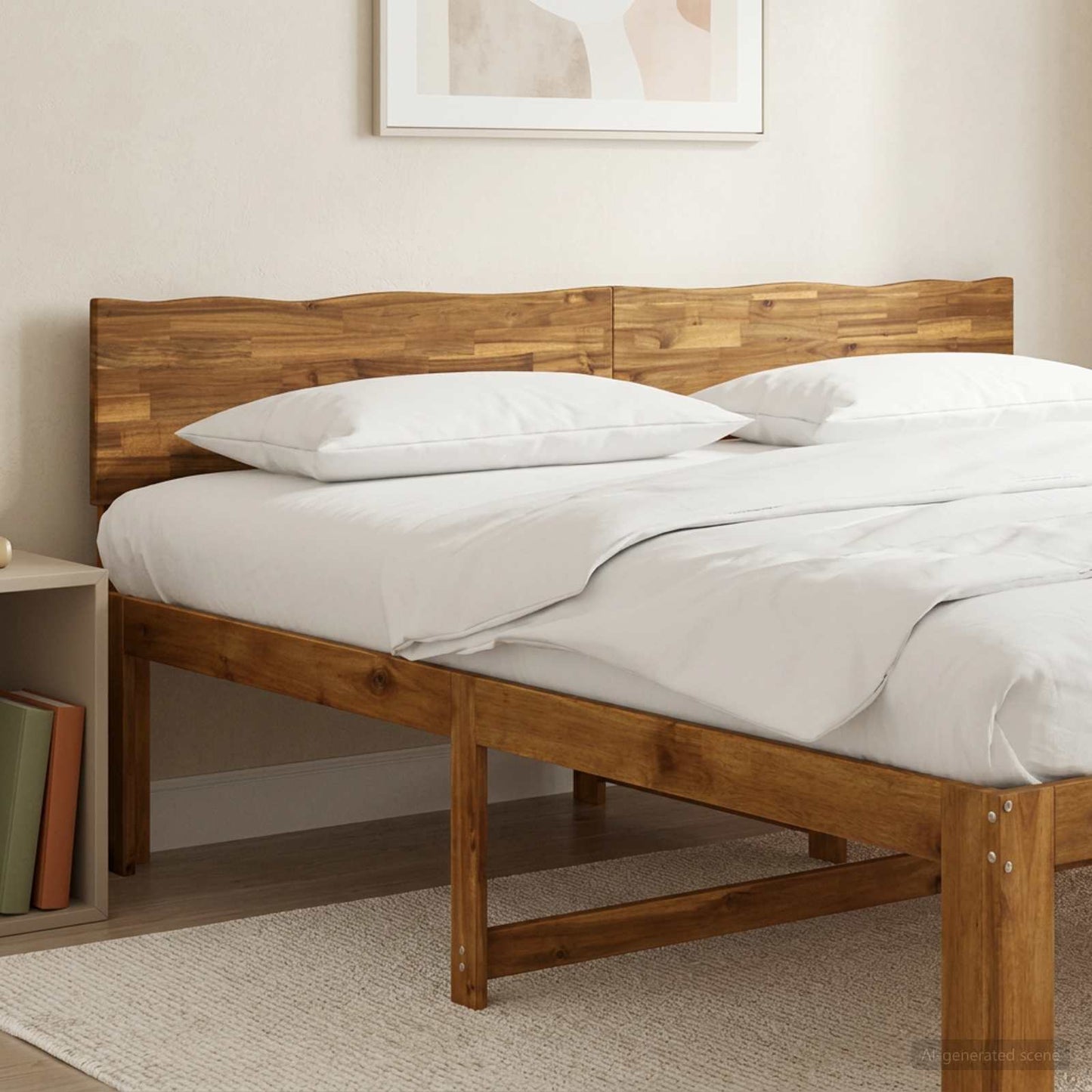 vidaXL Live Edge Headboard ROSTOCK Natural 180 cm Solid Acacia Wood