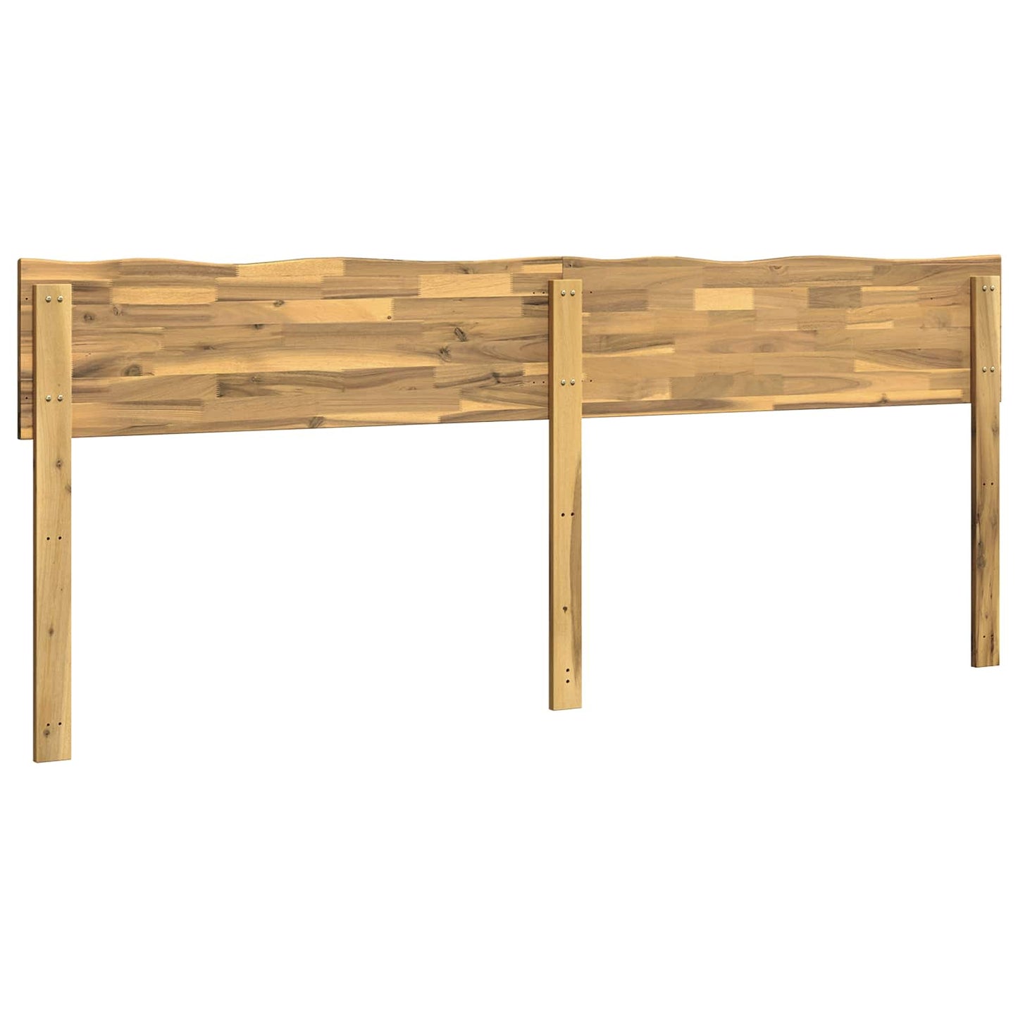 vidaXL Live Edge Headboard ROSTOCK White 180 cm Solid Acacia Wood