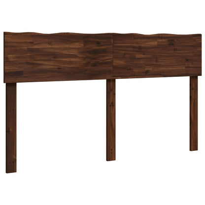 vidaXL Live Edge Headboard ROSTOCK Dark Brown 120 cm Solid Acacia Wood