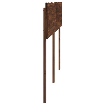 vidaXL Live Edge Headboard ROSTOCK Dark Brown 120 cm Solid Acacia Wood