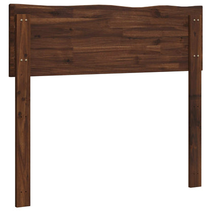 vidaXL Live Edge Headboard ROSTOCK Dark Brown 100 cm Solid Acacia Wood