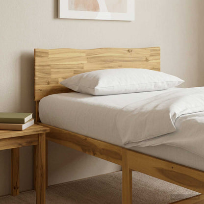 vidaXL Live Edge Headboard ROSTOCK White 80 cm Solid Acacia Wood