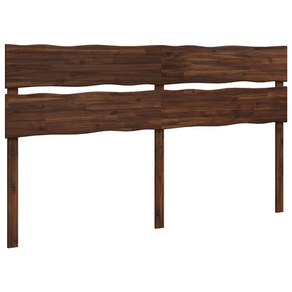 vidaXL Live Edge Headboard ROSTOCK Dark Brown 200 cm Solid Acacia Wood