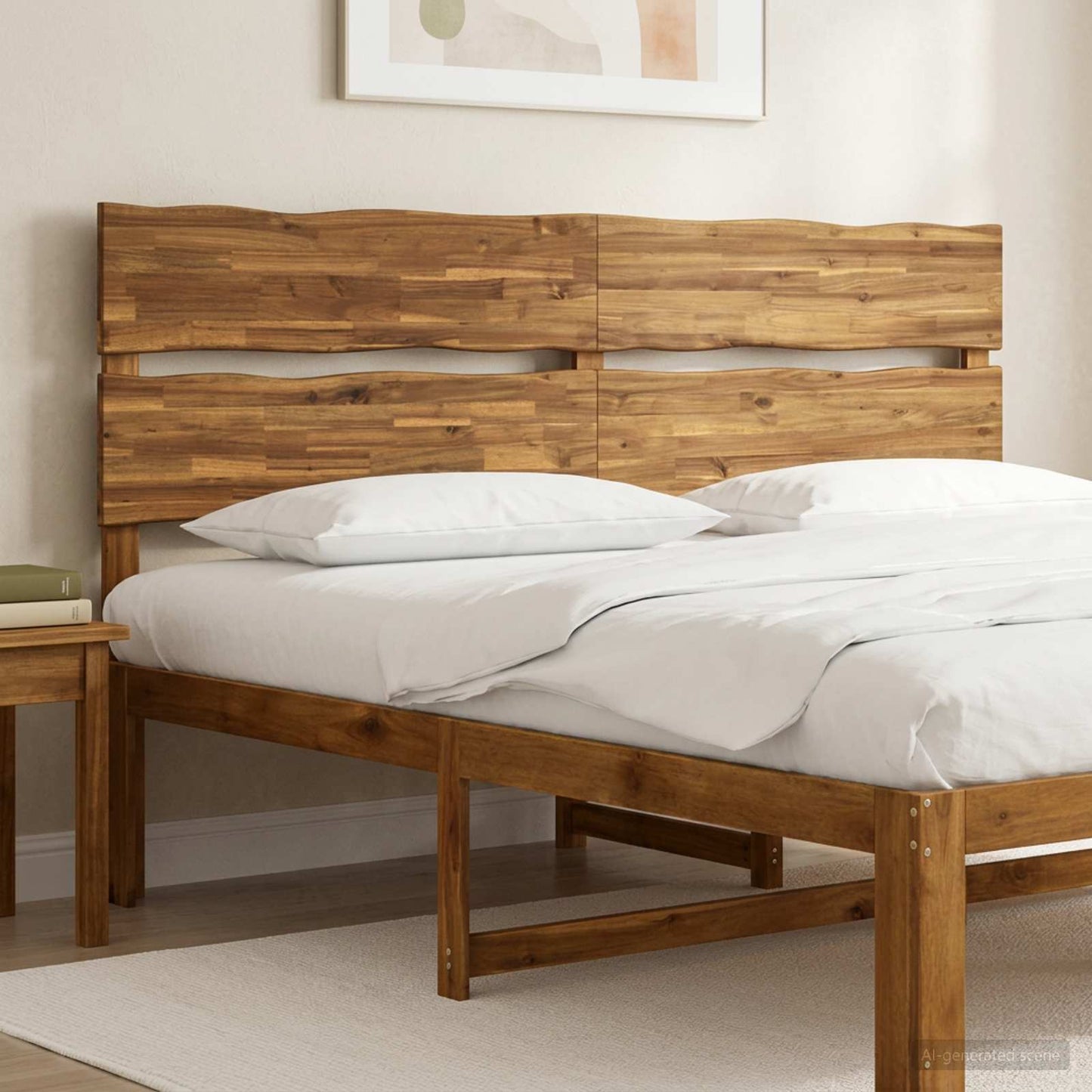 vidaXL Live Edge Headboard ROSTOCK Natural 200 cm Solid Acacia Wood