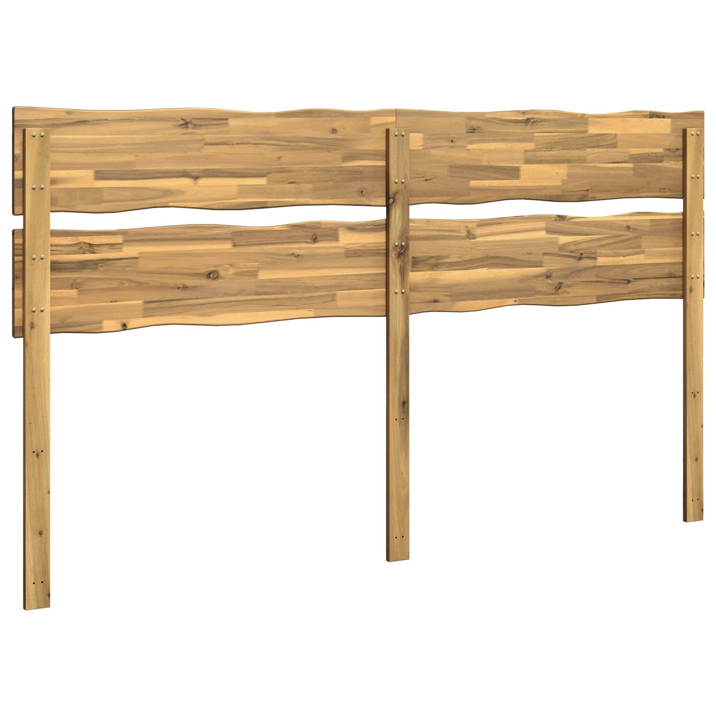 vidaXL Live Edge Headboard ROSTOCK White 180 cm Solid Acacia Wood