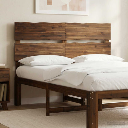 vidaXL Live Edge Headboard ROSTOCK Dark Brown 120 cm Solid Acacia Wood