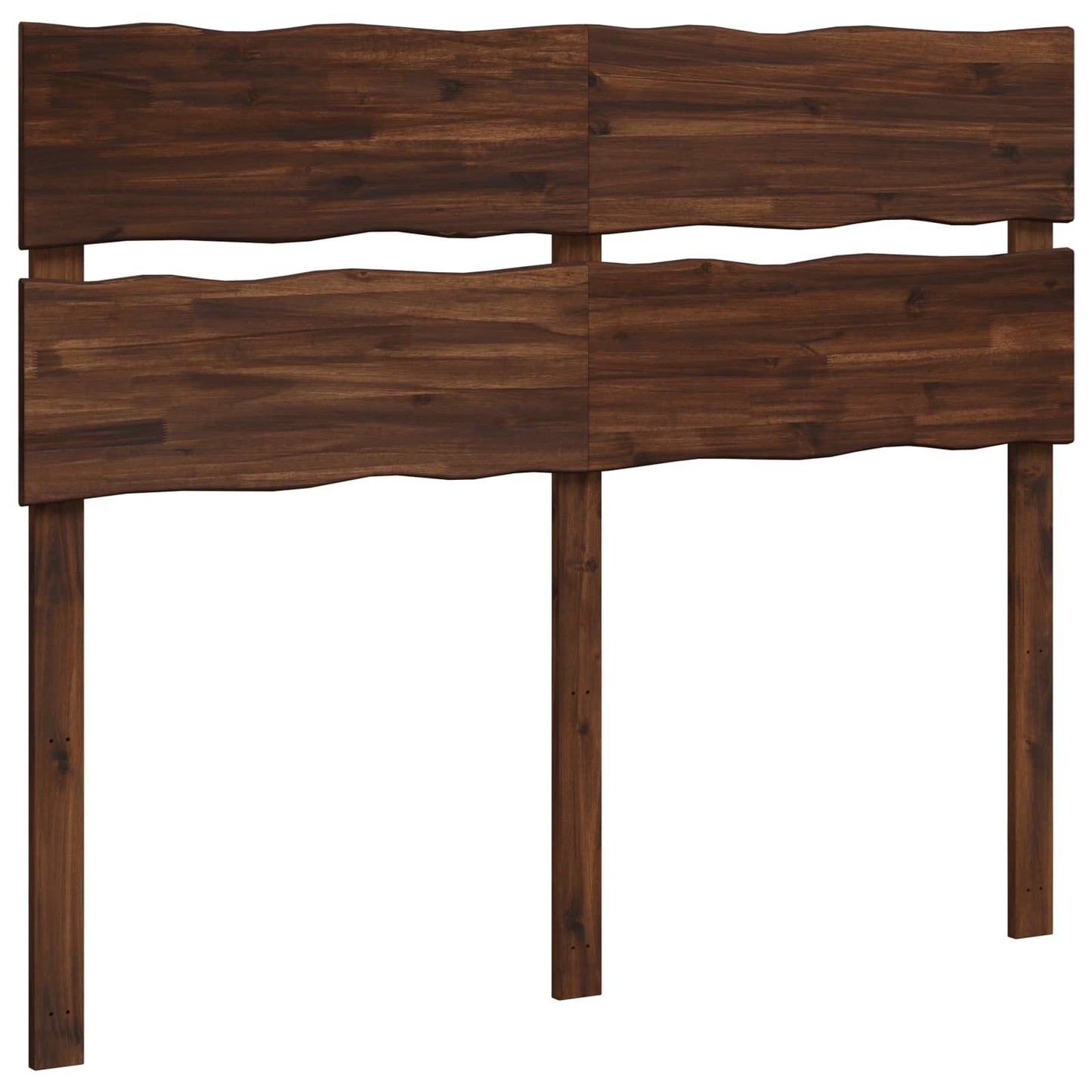 vidaXL Live Edge Headboard ROSTOCK Dark Brown 160 cm Solid Acacia Wood