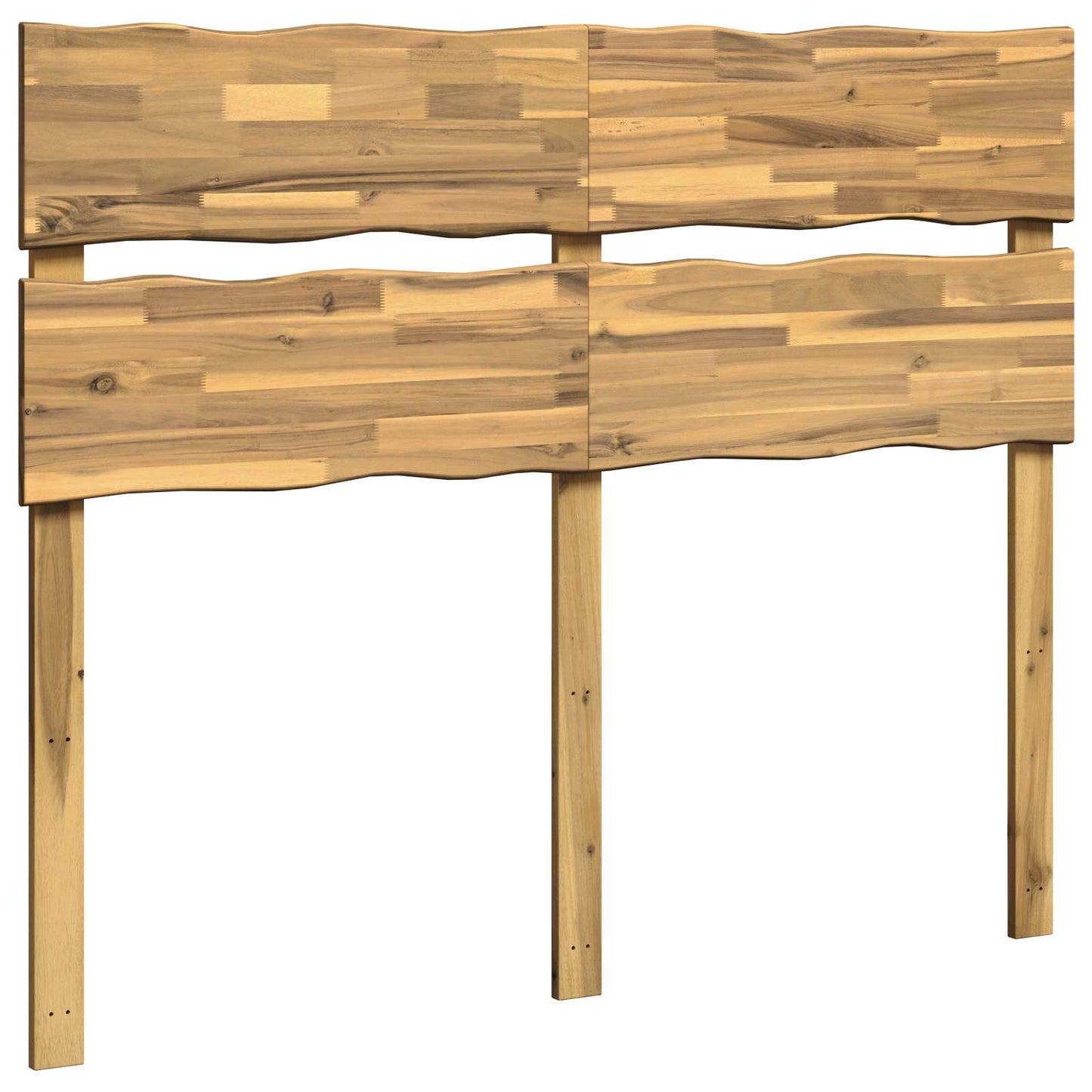 vidaXL Live Edge Headboard ROSTOCK White 140 cm Solid Acacia Wood