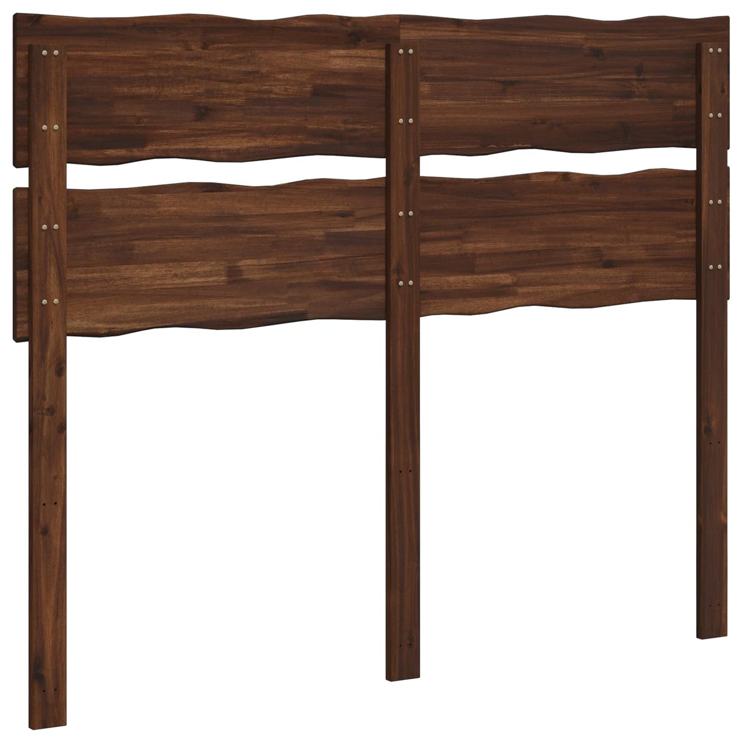 vidaXL Live Edge Headboard ROSTOCK Dark Brown 120 cm Solid Acacia Wood
