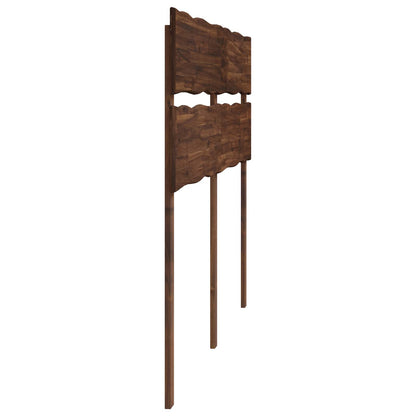 vidaXL Live Edge Headboard ROSTOCK Dark Brown 120 cm Solid Acacia Wood