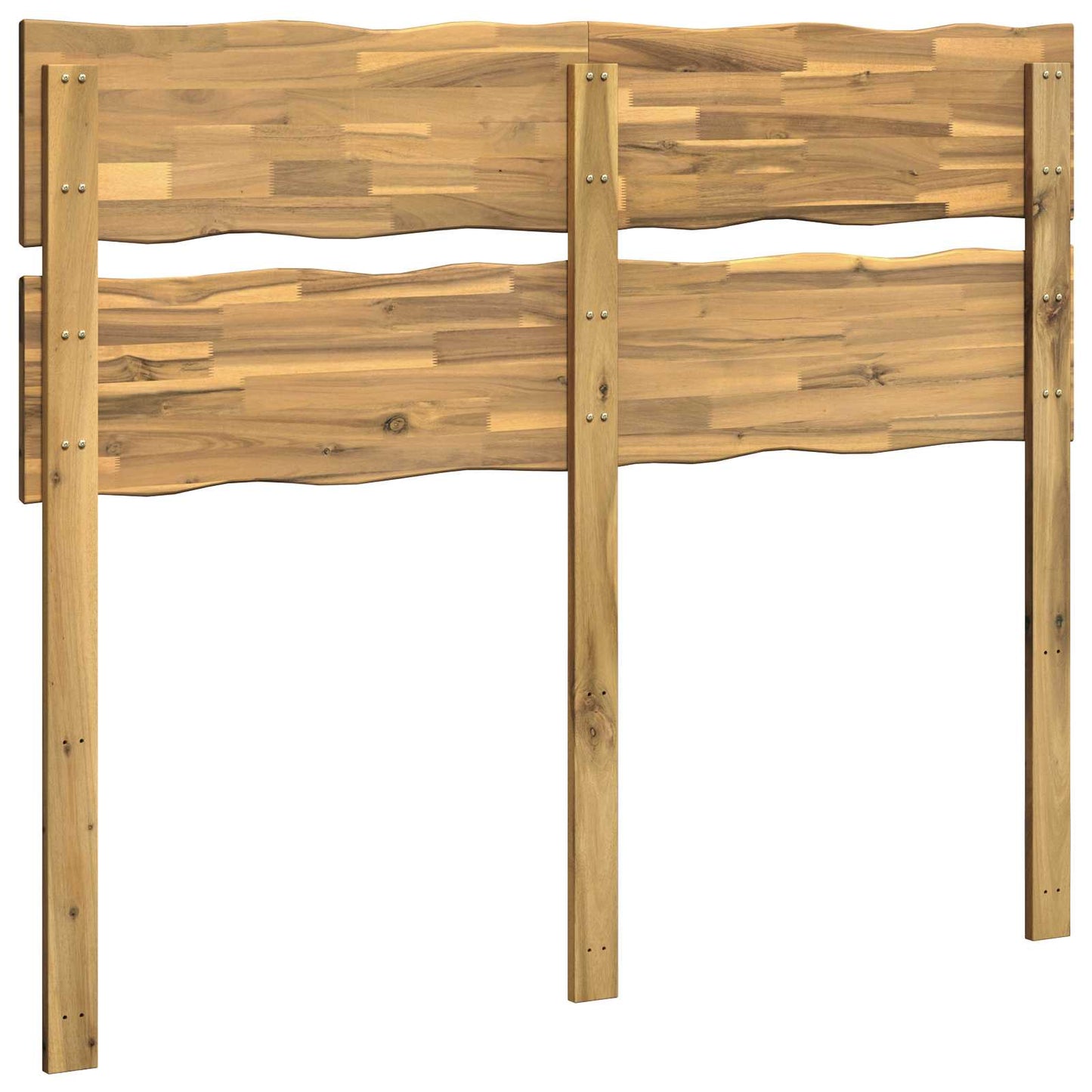 vidaXL Live Edge Headboard ROSTOCK White 120 cm Solid Acacia Wood