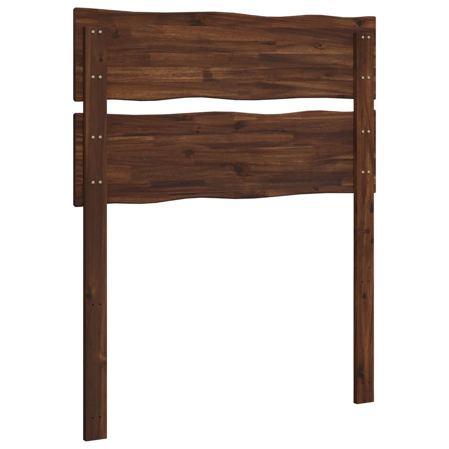vidaXL Live Edge Headboard ROSTOCK Dark Brown 100 cm Solid Acacia Wood