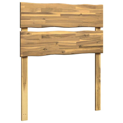 vidaXL Live Edge Headboard ROSTOCK White 100 cm Solid Acacia Wood