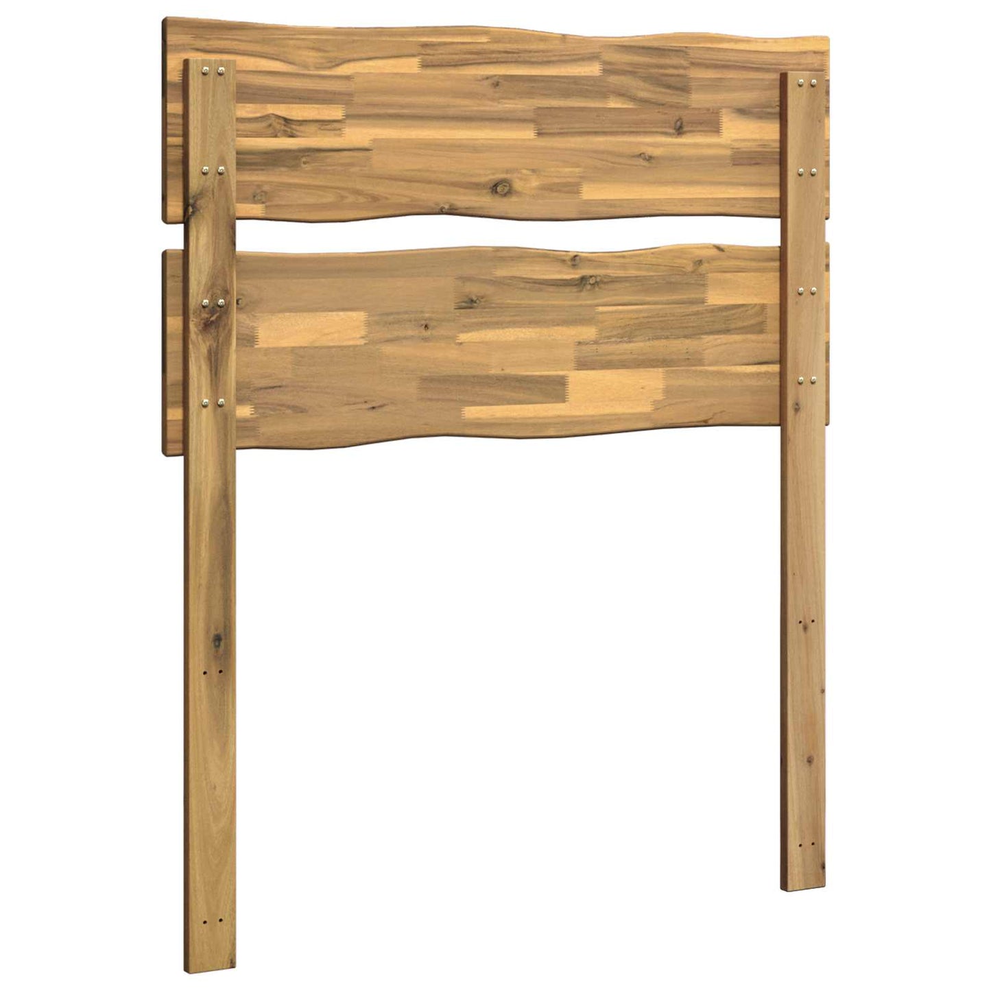 vidaXL Live Edge Headboard ROSTOCK White 100 cm Solid Acacia Wood
