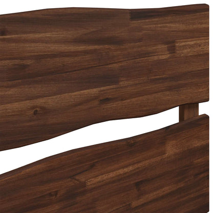 vidaXL Live Edge Headboard ROSTOCK Dark Brown 90 cm Solid Acacia Wood