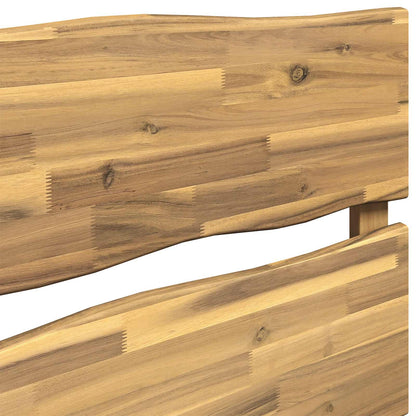 vidaXL Live Edge Headboard ROSTOCK White 80 cm Solid Acacia Wood