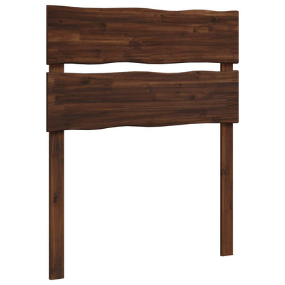 vidaXL Live Edge Headboard ROSTOCK Dark Brown 75 cm Solid Acacia Wood