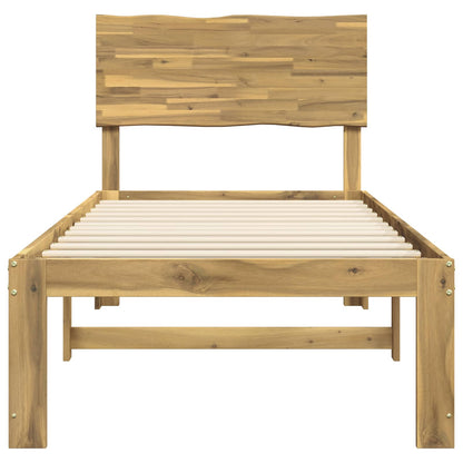 vidaXL Single Bed Frame with Headboard ROSTOCK White 90 x 190 cm