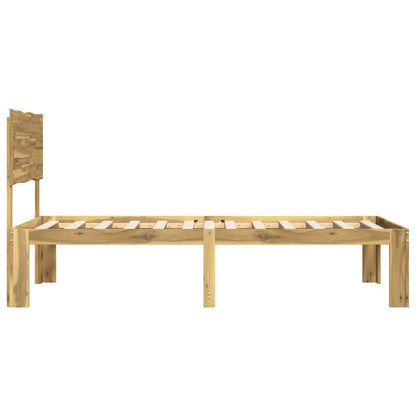 vidaXL Single Bed Frame with Headboard ROSTOCK White 80 x 200 cm