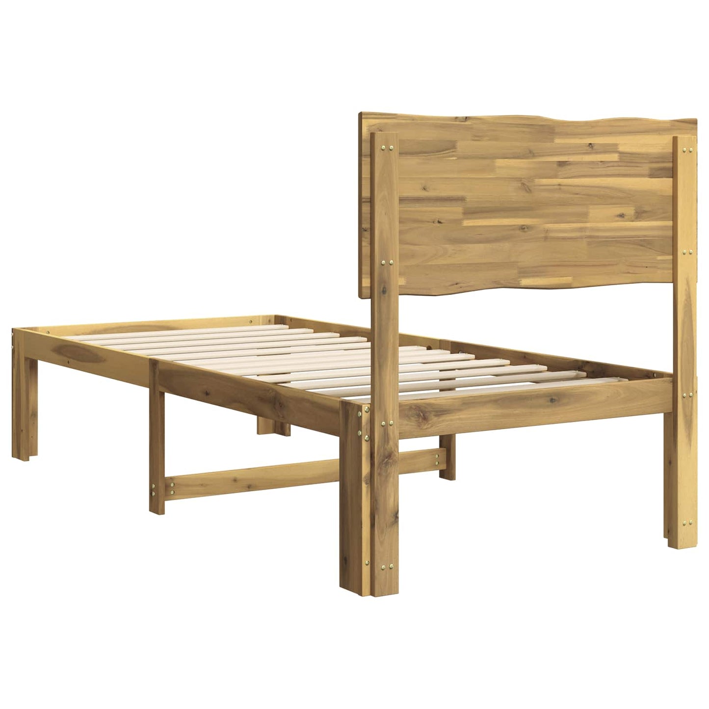 vidaXL Single Bed Frame with Headboard ROSTOCK White 90 x 200 cm
