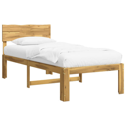 vidaXL Single Bed Frame with Headboard ROSTOCK White 90 x 190 cm