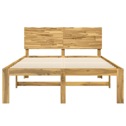 vidaXL Double Bed Frame with Headboard ROSTOCK White 120 x 190 cm