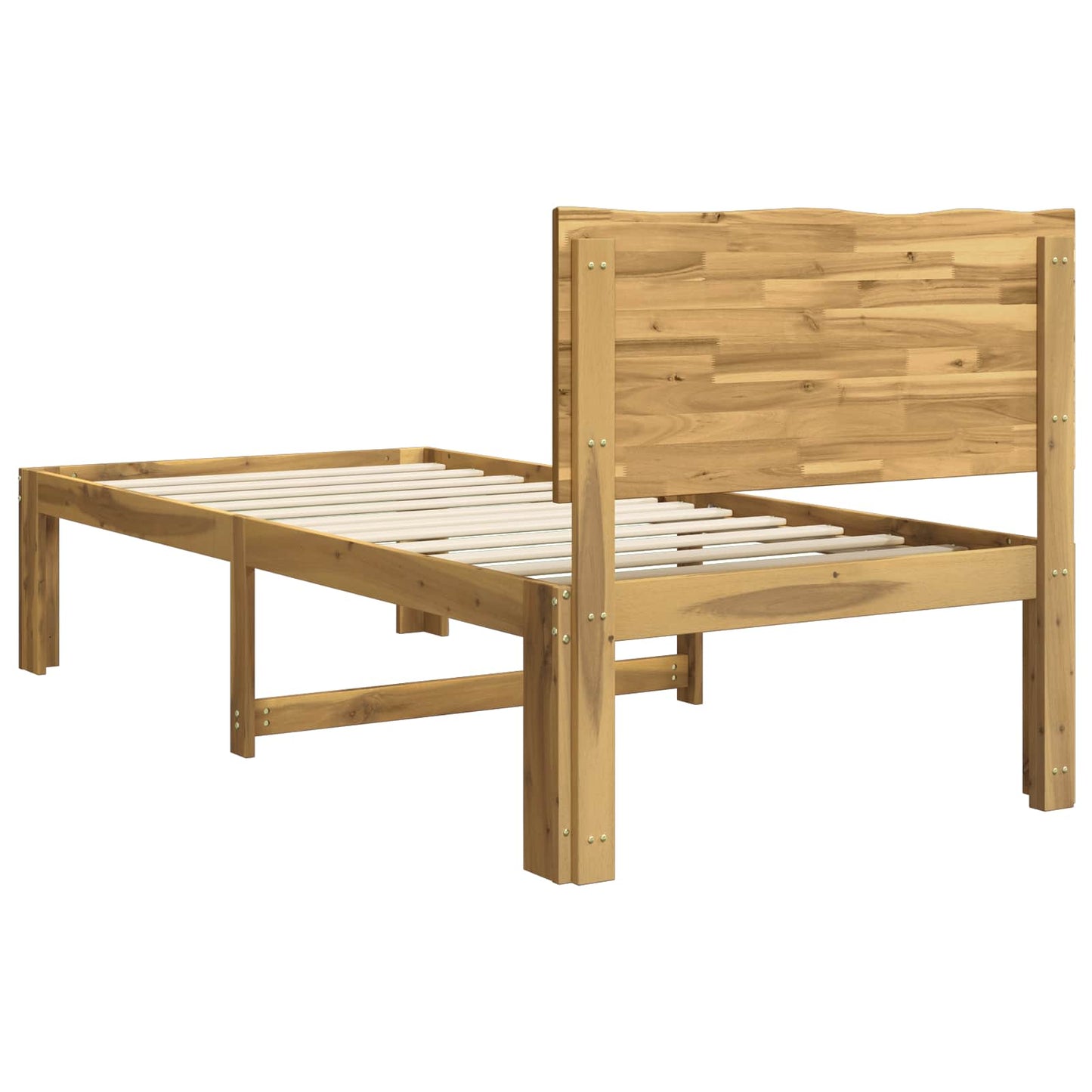 vidaXL Single Bed Frame with Headboard ROSTOCK White 80 x 200 cm