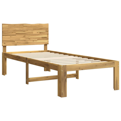 vidaXL Single Bed Frame with Headboard ROSTOCK White 90 x 200 cm