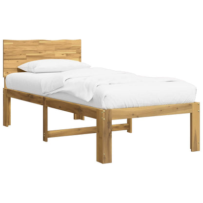 vidaXL Single Bed Frame with Headboard ROSTOCK White 100 x 200 cm