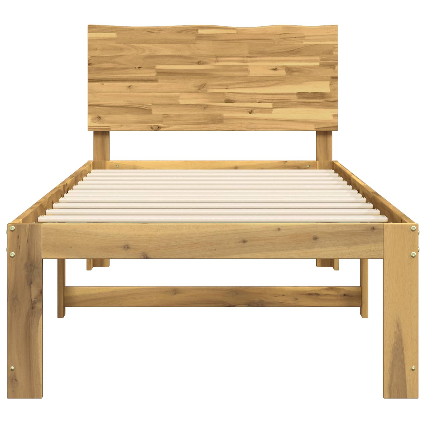vidaXL Single Bed Frame with Headboard ROSTOCK White 75 x 190 cm