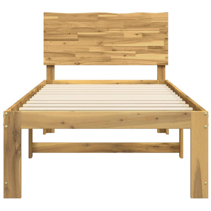 vidaXL Single Bed Frame with Headboard ROSTOCK White 75 x 190 cm