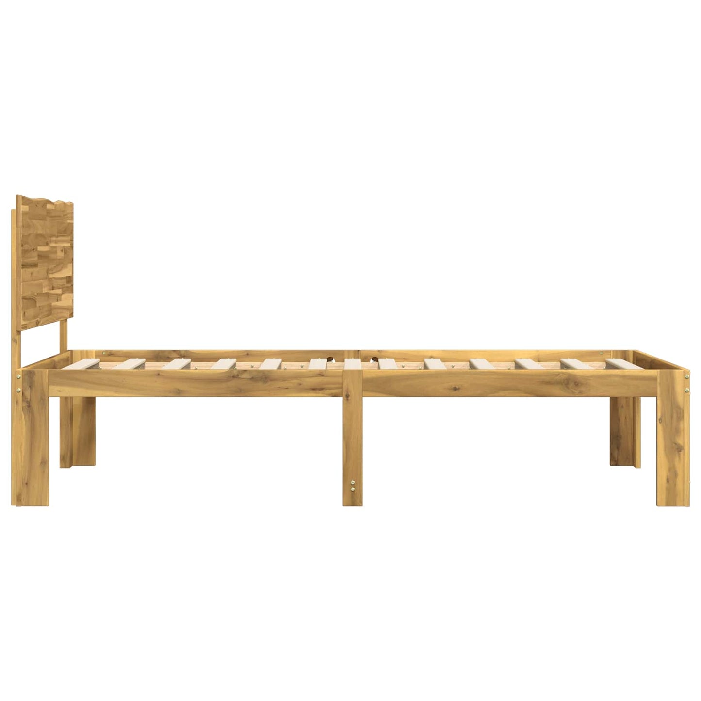 vidaXL Single Bed Frame with Headboard ROSTOCK White 75 x 190 cm