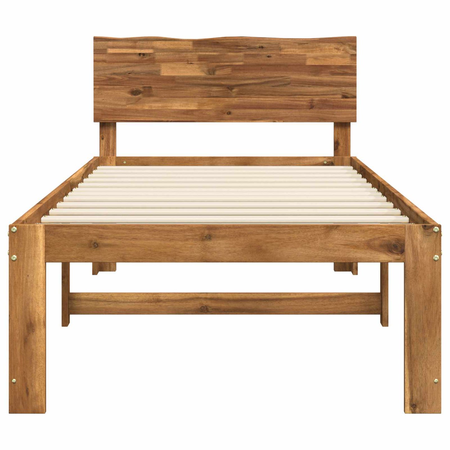 vidaXL Single Bed Frame with Headboard ROSTOCK Natural 80 x 200 cm