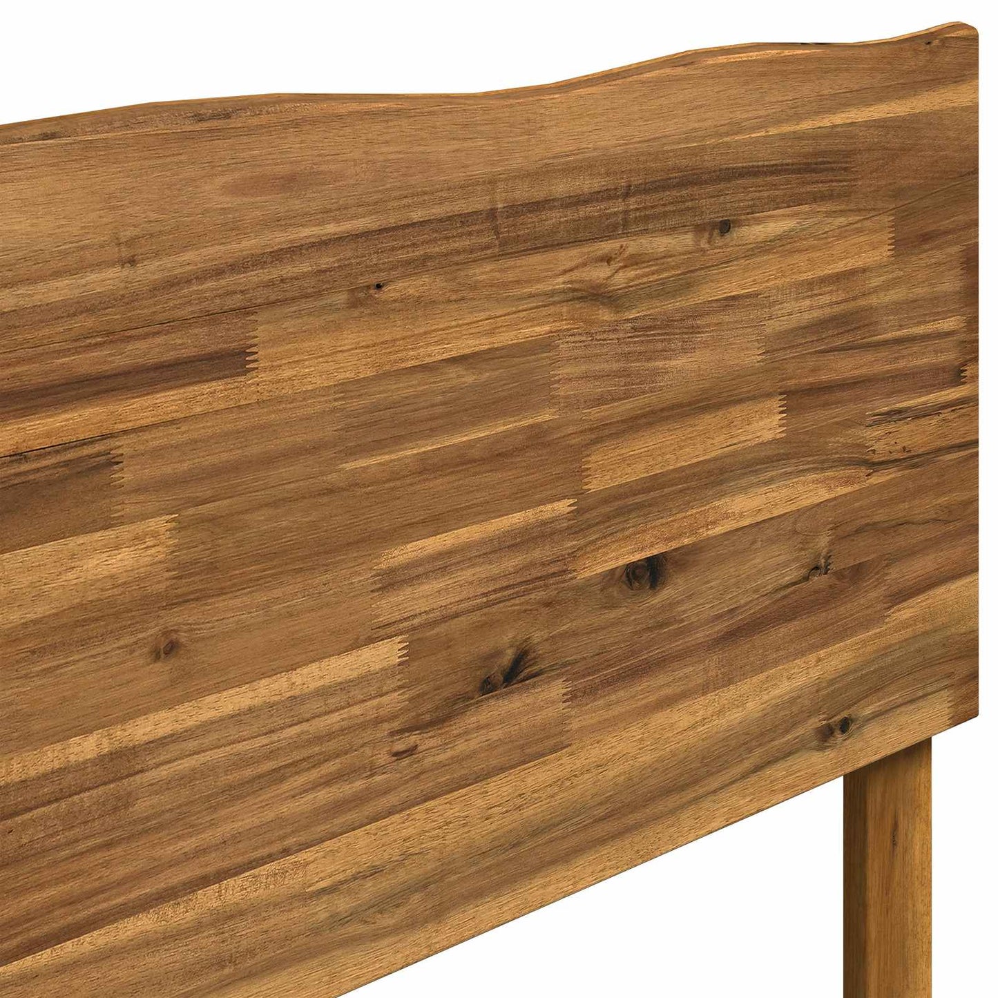 vidaXL Single Bed Frame with Headboard ROSTOCK Natural 90 x 200 cm