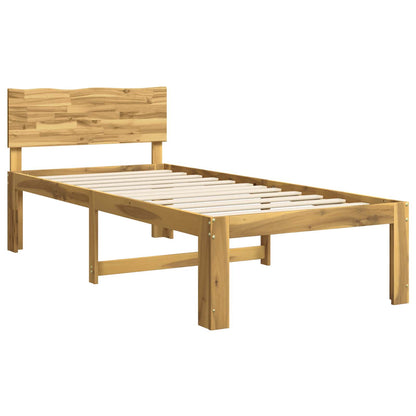 vidaXL Single Bed Frame with Headboard ROSTOCK White 100 x 200 cm