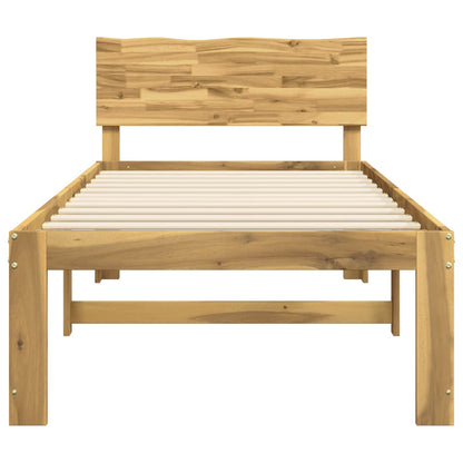 vidaXL Single Bed Frame with Headboard ROSTOCK White 100 x 200 cm