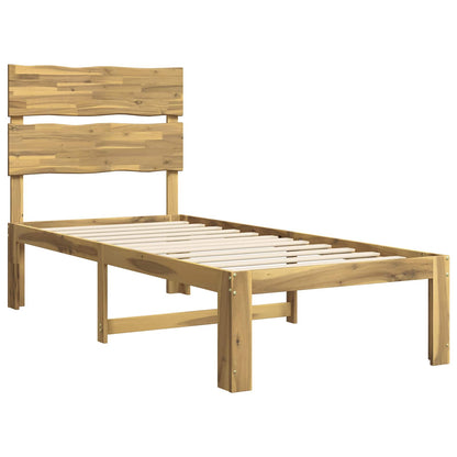 vidaXL Single Bed Frame with Headboard ROSTOCK White 75 x 190 cm
