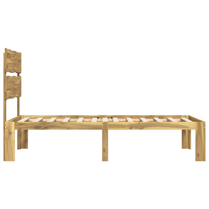 vidaXL Single Bed Frame with Headboard ROSTOCK White 90 x 190 cm