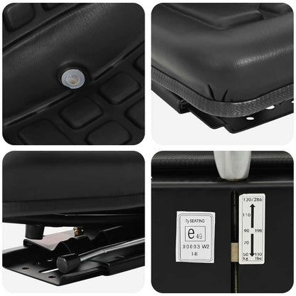 vidaXL Black 39.5 x 52 x 43 cm Steel and PVC