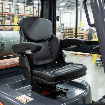 vidaXL Tractor Seat with Suspension Black 60 x 58 x 72 cm
