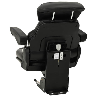 vidaXL Tractor Seat with Suspension Black 60 x 58 x 72 cm