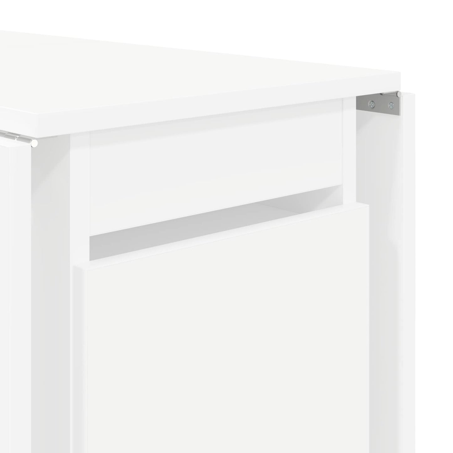 vidaXL Dinning Table 2 pcs 140 x 80 x 77 cm Engineered Wood White