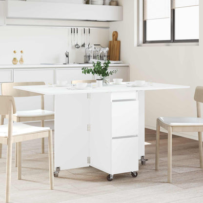 vidaXL Dinning Table 2 pcs 140 x 80 x 77 cm Engineered Wood White