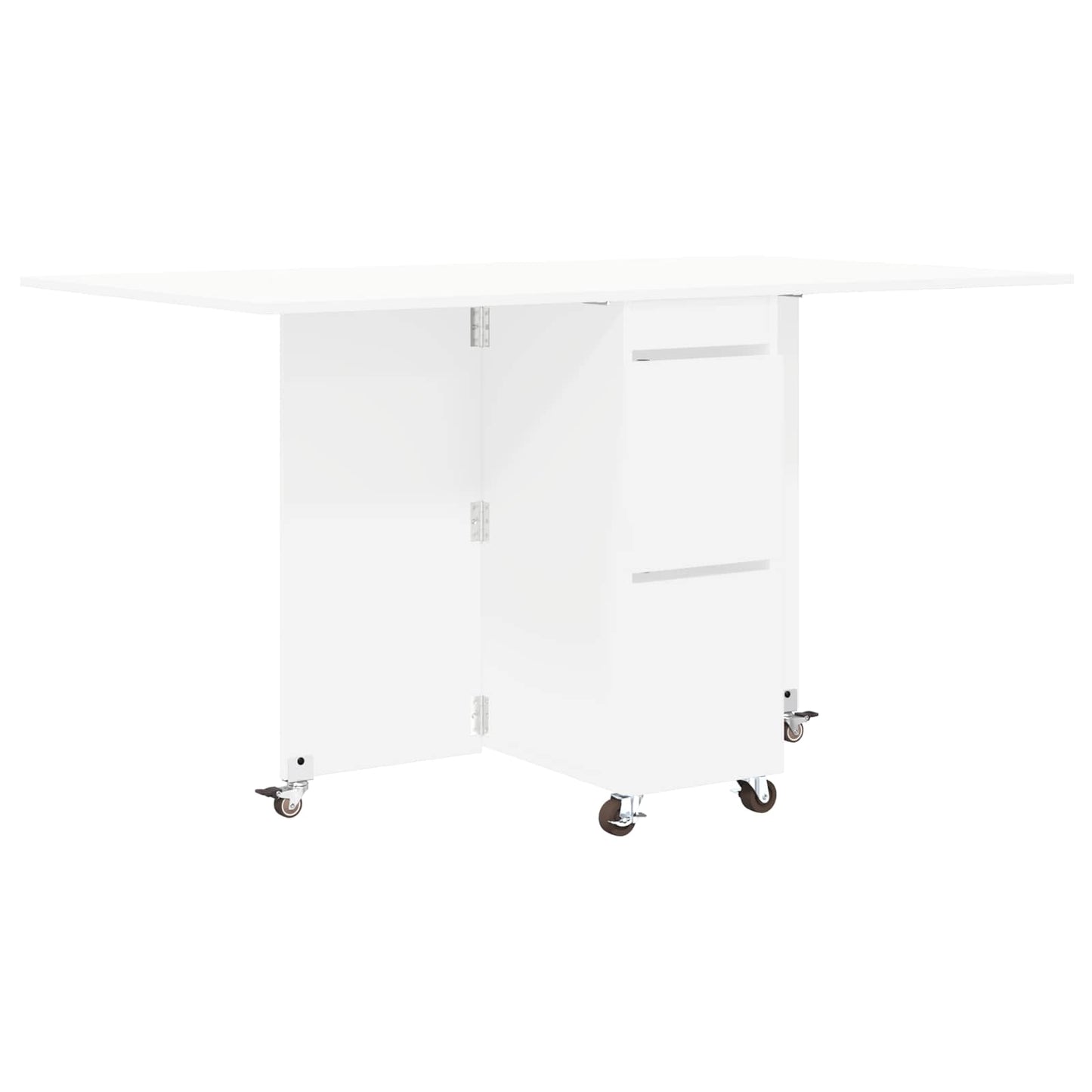 vidaXL Dinning Table 2 pcs 140 x 80 x 77 cm Engineered Wood White