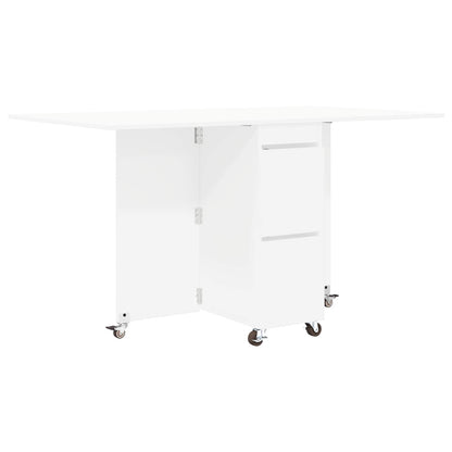 vidaXL Dinning Table 2 pcs 140 x 80 x 77 cm Engineered Wood White