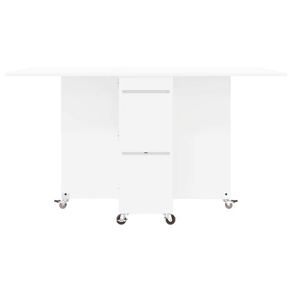 vidaXL Dinning Table 2 pcs 140 x 80 x 77 cm Engineered Wood White