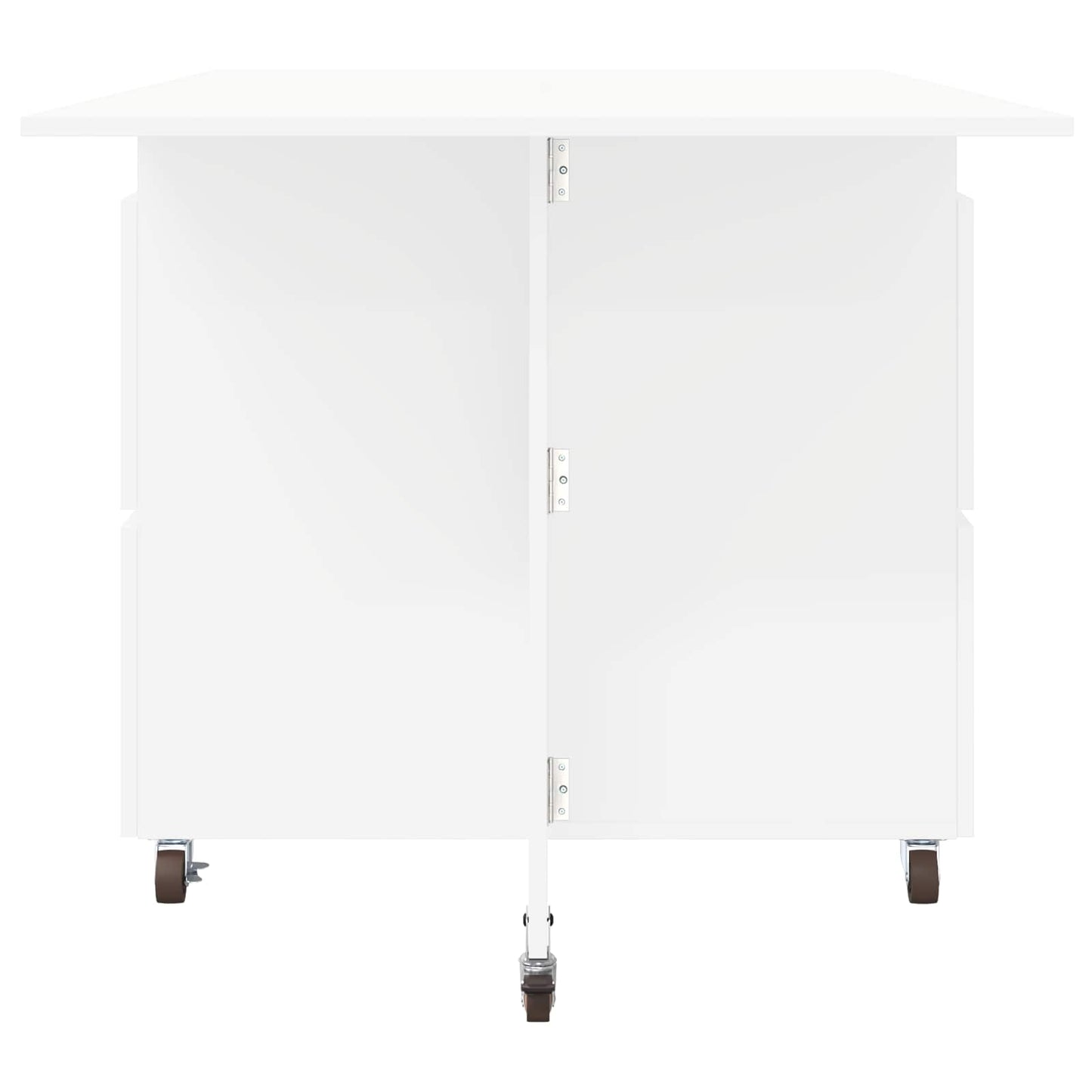 vidaXL Dinning Table 2 pcs 140 x 80 x 77 cm Engineered Wood White