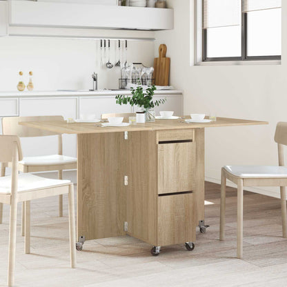 vidaXL Dinning Table 2 pcs 140 x 80 x 77 cm Engineered Wood Sonoma Oak